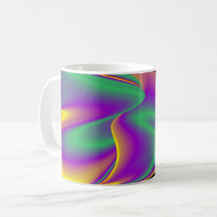 The Magic of Colours , Abstract 3D Rainbowart Coffee Mug