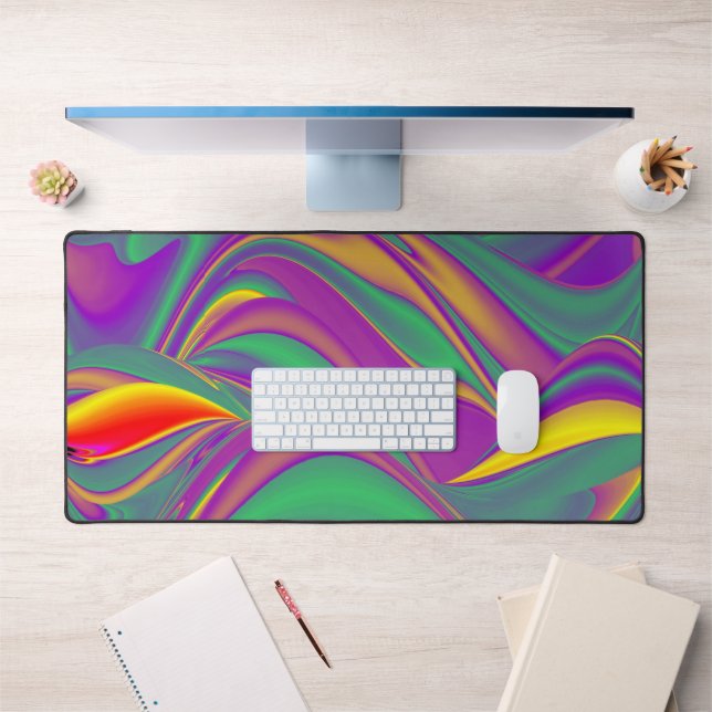 The Magic of Colours Abstract 3D Rainbowart Desk Mat (Office 1)
