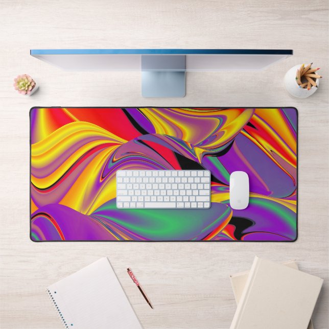 The Magic of Colours Abstract 3D Rainbowart Desk Mat (Office 1)