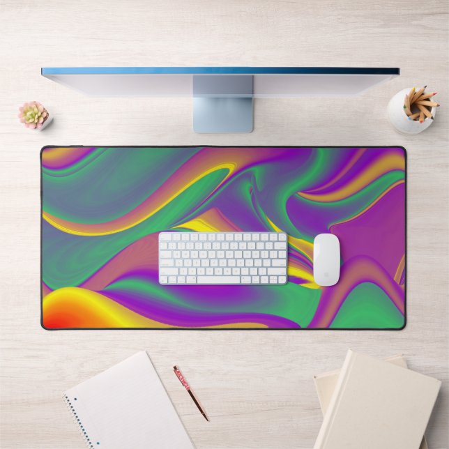 The Magic of Colours Abstract 3D Rainbowart Desk Mat (Office 1)