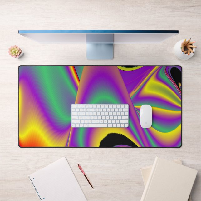 The Magic of Colours Abstract 3D Rainbowart Desk Mat (Office 1)