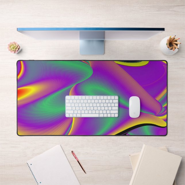 The Magic of Colours Abstract 3D Rainbowart Desk Mat (Office 1)