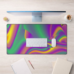 The Magic of Colours Abstract 3D Rainbowart Desk Mat