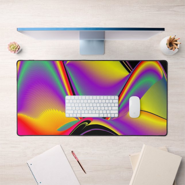 The Magic of Colours Abstract 3D Rainbowart Desk Mat (Office 1)