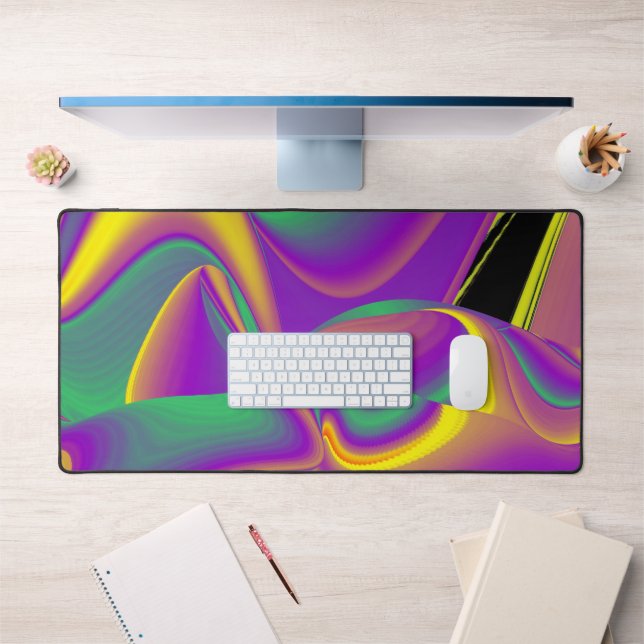 The Magic of Colours Abstract 3D Rainbowart Desk Mat (Office 1)
