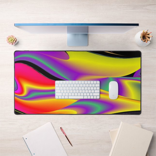 The Magic of Colours Abstract 3D Rainbowart Desk Mat (Office 1)