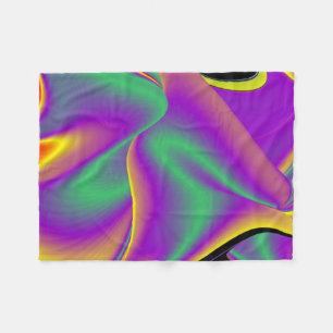 The Magic of Colours Abstract 3D Rainbowart Fleece Blanket
