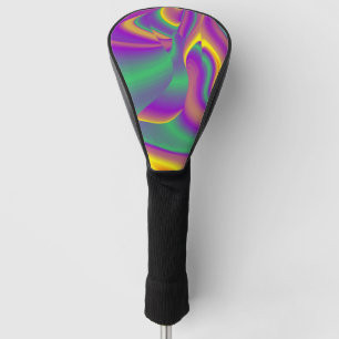 The Magic of Colours Abstract 3D Rainbowart Golf Head Cover