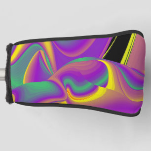The Magic of Colours Abstract 3D Rainbowart Golf Head Cover