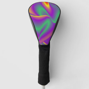 The Magic of Colours Abstract 3D Rainbowart Golf Head Cover