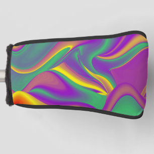 The Magic of Colours Abstract 3D Rainbowart Golf Head Cover