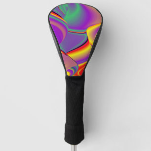 The Magic of Colours Abstract 3D Rainbowart Golf Head Cover