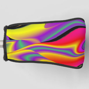 The Magic of Colours Abstract 3D Rainbowart Golf Head Cover