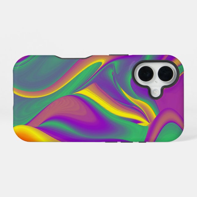 The Magic of Colours Abstract 3D Rainbowart iPhone 16 Case (Back Horizontal)