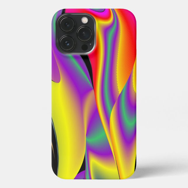 The Magic of Colours Abstract 3D Rainbowart iPhone Case (Back)