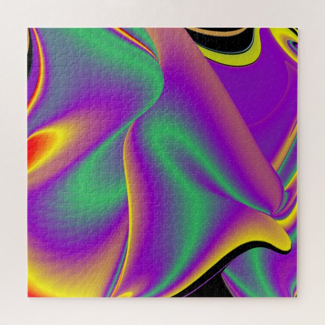 The Magic of Colours Abstract 3D Rainbowart Jigsaw Puzzle (Horizontal)