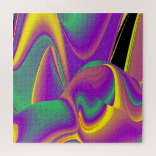The Magic of Colours Abstract 3D Rainbowart Jigsaw Puzzle