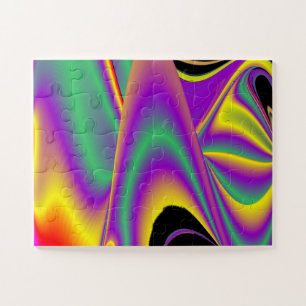 The Magic of Colours Abstract 3D Rainbowart Jigsaw Puzzle