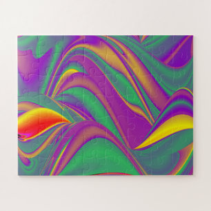 The Magic of Colours Abstract 3D Rainbowart Jigsaw Puzzle