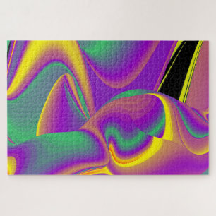 The Magic of Colours Abstract 3D Rainbowart Jigsaw Puzzle