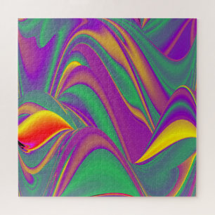 The Magic of Colours Abstract 3D Rainbowart Jigsaw Puzzle