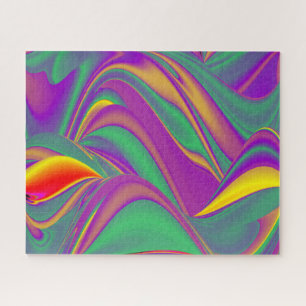 The Magic of Colours Abstract 3D Rainbowart Jigsaw Puzzle