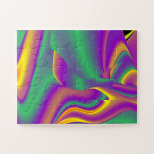 The Magic of Colours Abstract 3D Rainbowart Jigsaw Puzzle