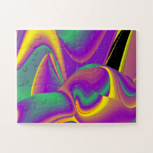 The Magic of Colours Abstract 3D Rainbowart Jigsaw Puzzle