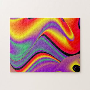 The Magic of Colours Abstract 3D Rainbowart Jigsaw Puzzle