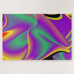 The Magic of Colours Abstract 3D Rainbowart Jigsaw Puzzle