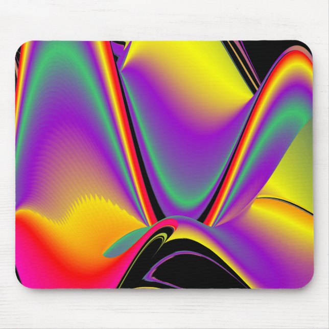The Magic of Colours Abstract 3D Rainbowart Mouse Pad (Front)