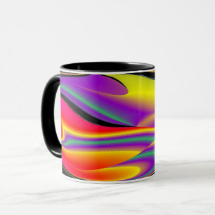 The Magic of Colours , Abstract 3D Rainbowart Mug