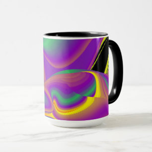 The Magic of Colours , Abstract 3D Rainbowart Mug