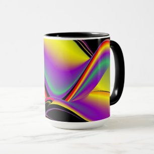 The Magic of Colours , Abstract 3D Rainbowart Mug