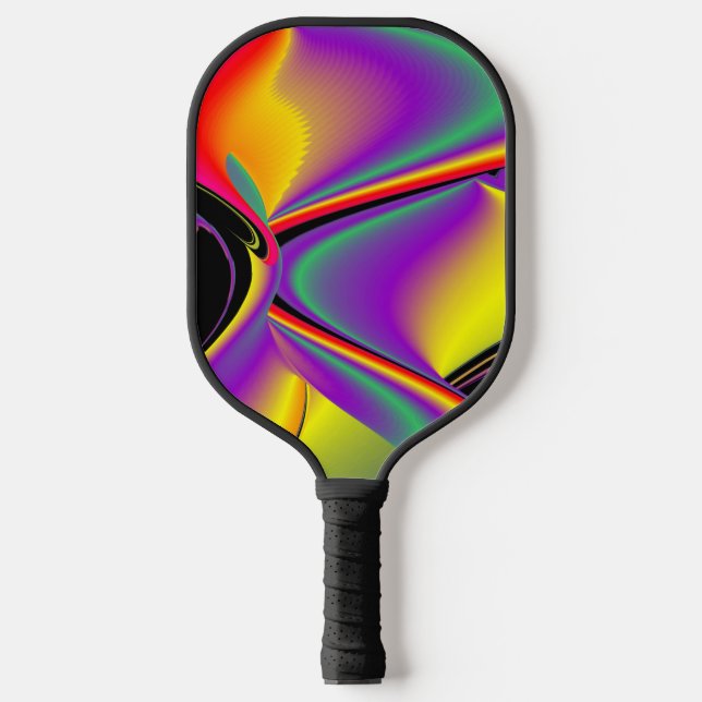 The Magic of Colours Abstract 3D Rainbowart Pickleball Paddle (Front)