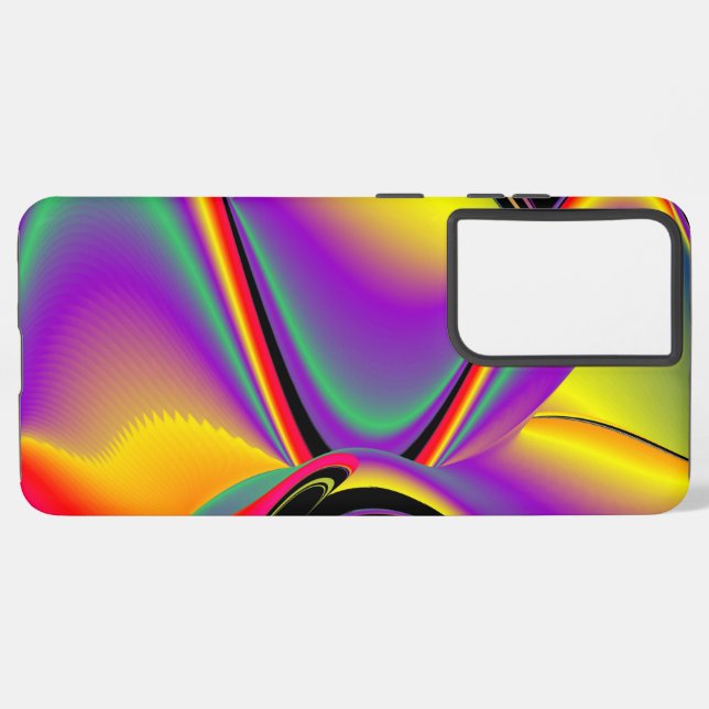 The Magic of Colours Abstract 3D Rainbowart Samsung Galaxy S21+ Case (Back Horizontal)