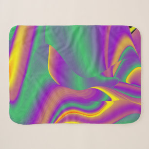 The Magic of Colours Abstract 3D Rainbowart Sherpa Blanket