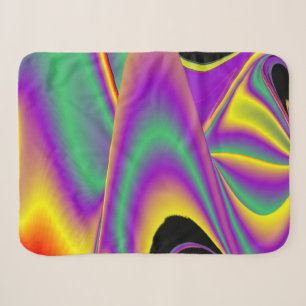 The Magic of Colours Abstract 3D Rainbowart Sherpa Blanket