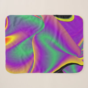 The Magic of Colours Abstract 3D Rainbowart Sherpa Blanket