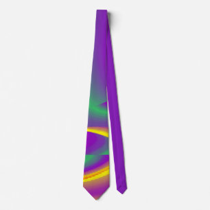 The Magic of Colours , Abstract 3D Rainbowart Tie