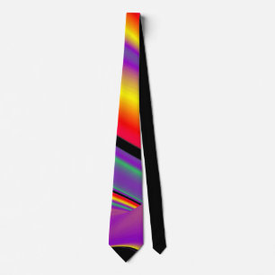 The Magic of Colours , Abstract 3D Rainbowart Tie