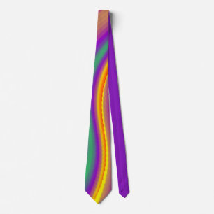 The Magic of Colours , Abstract 3D Rainbowart Tie