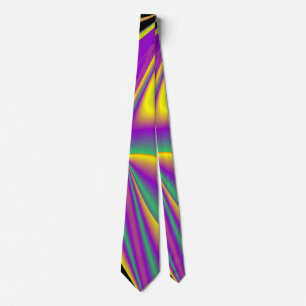 The Magic of Colours , Abstract 3D Rainbowart Tie