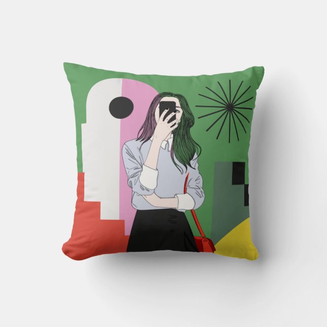 The magic of colours. Aesthetic wall art Cushion (Front)