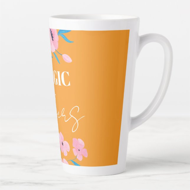The magic of Flowers Latte Mug (Right)