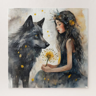 The Magic of Friendship: The Girl and the Wolf Jigsaw Puzzle