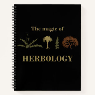 the magic of herbology notebook