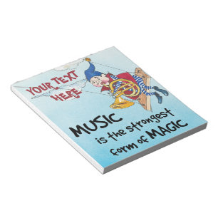 The magic of music custom notepad