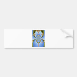 The Magic of Paris: Geometric Eiffel Tower Design Bumper Sticker