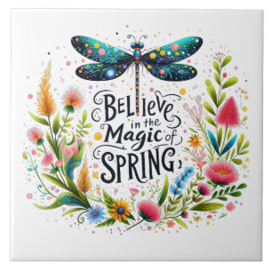 The Magic of Spring floral Ceramic Tile